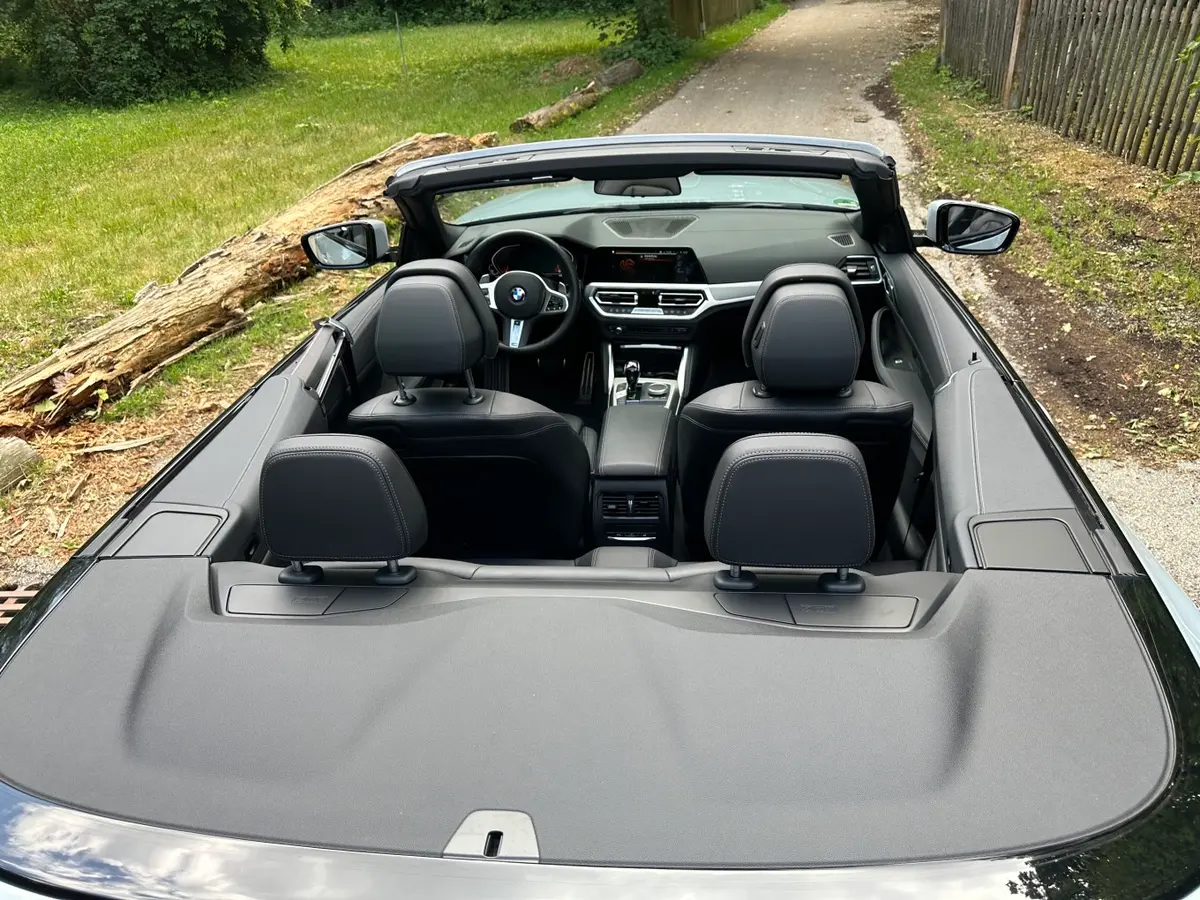 BMW 430i Cabrio 2023, rear view — Priveo Cars, Europe