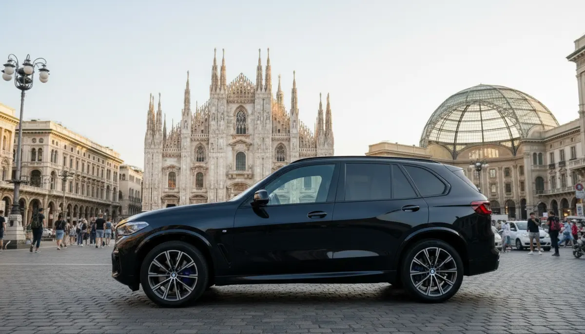 BMW X5 4.0i M 2025, rear view — Priveo Cars, Europe