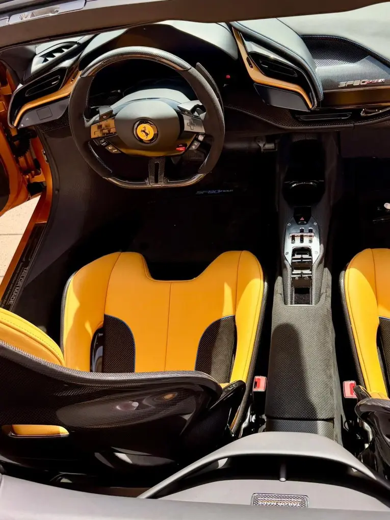 Ferrari SF90 Spider Tailor Made 2025, dashboard — Priveo Cars, Europe