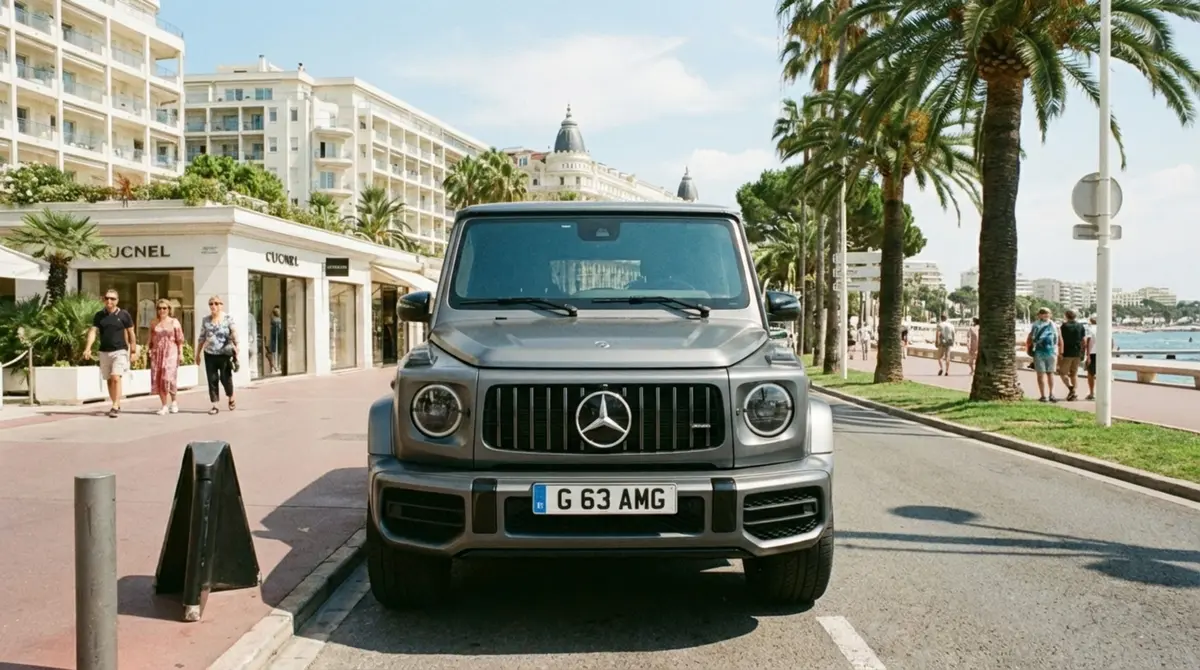 Mercedes Benz G63 2023, rear view — Priveo Cars, Europe