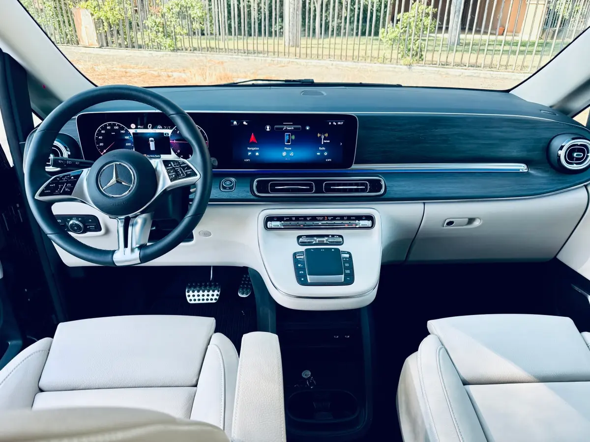 Mercedes Benz V300 4x4 XL VIP (Captain, 7 seat) 2025, rear view — Priveo Cars, Europe