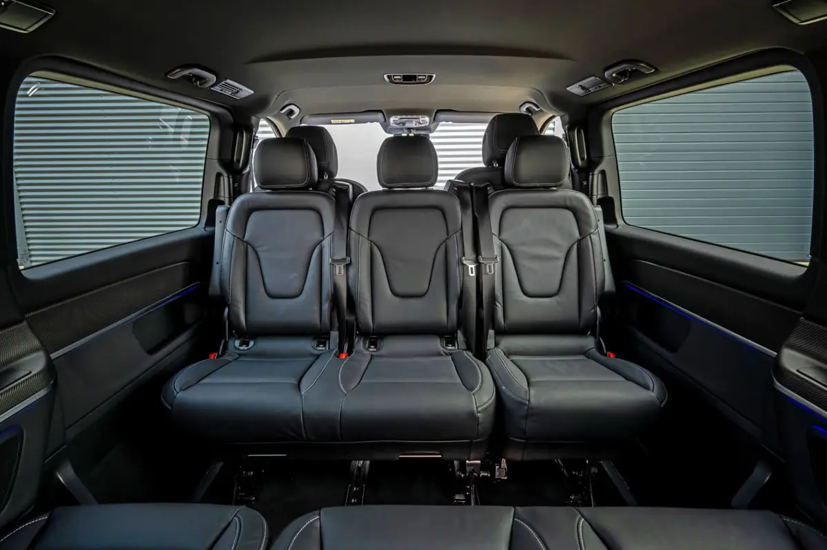 Mercedes Benz V300 8 seats 2025, interior — Priveo Cars, Europe