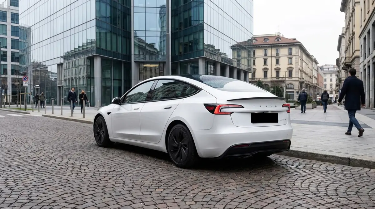 Tesla Model 3 Performance 2026, exterior — Priveo Cars, Europe